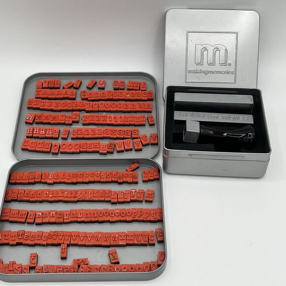 Making Memories Magnetic Stamp Set - Handle, Bases, and Express It Alphabet - Picture 1 of 8